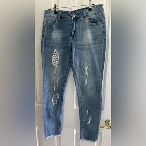 i jeans by Buffalo Light Blue Distressed Skinny Jeans